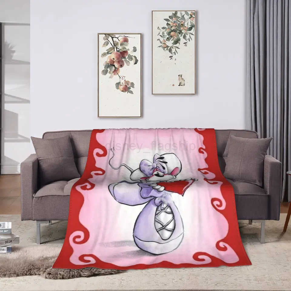 Disney Diddl Cartoon Red LOVE Blankets Quality Soft Throw Blanket Winter Travel Couch Bed Comfortable BedspreadXJ251114