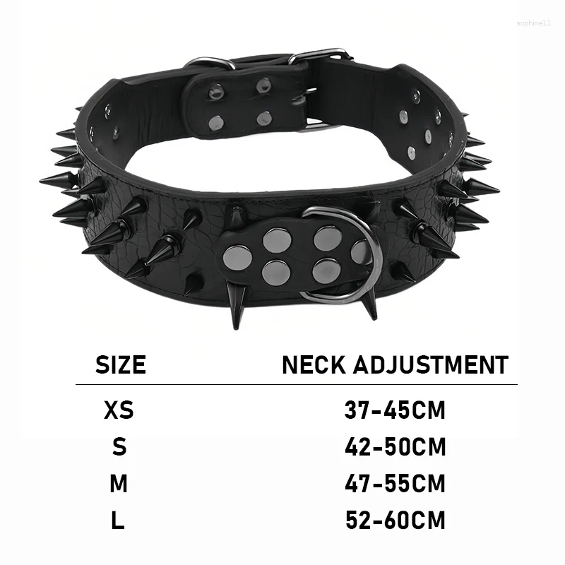 Update Dog Collar Nail Medium Large Bulldog Bully Anti-Bite Pet Products