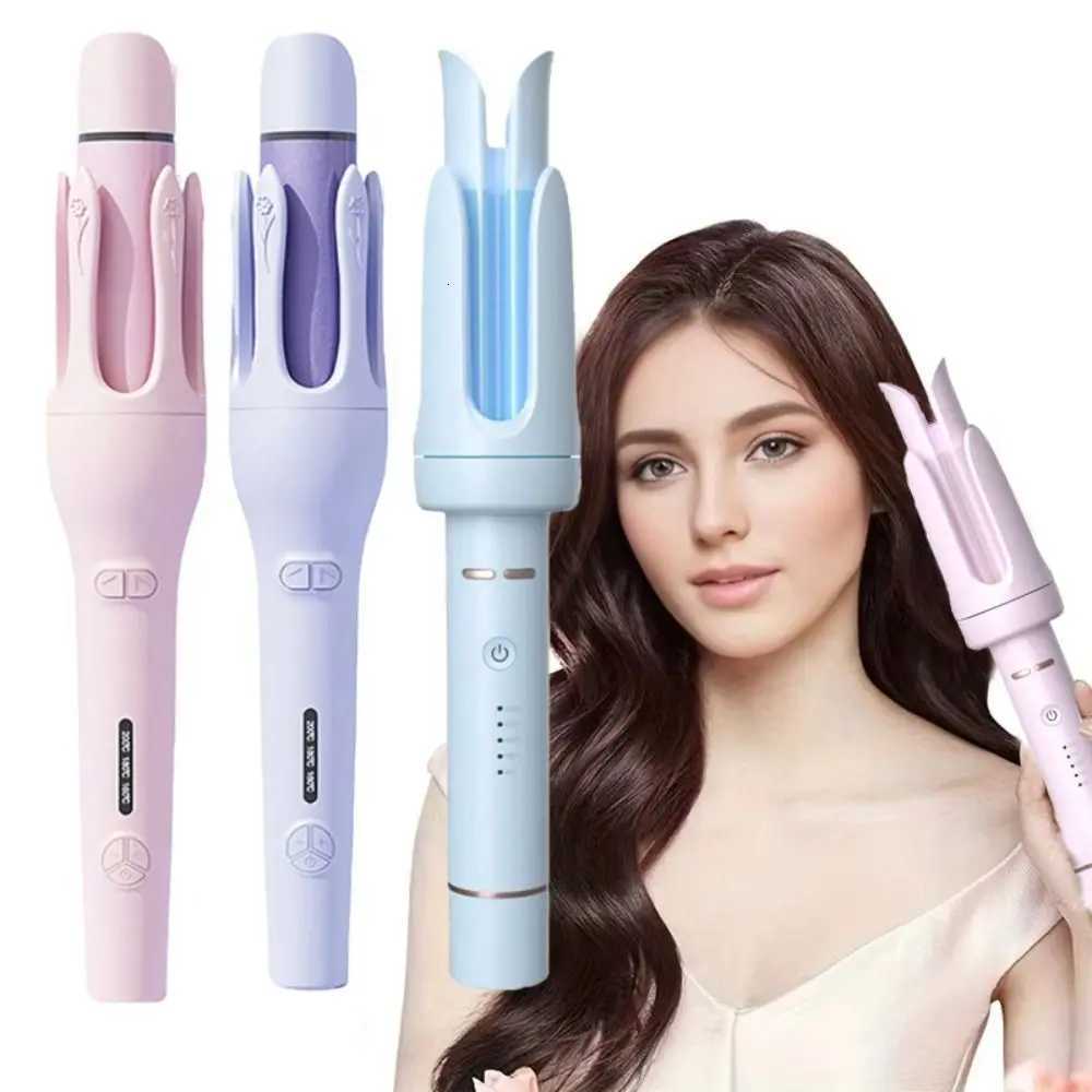 Portable Design 2-in-1 Waver Hair Curling Iron 32mm Barrel Size Anti-Tangle Technology Automatic Rotating Hair CurlerT251114