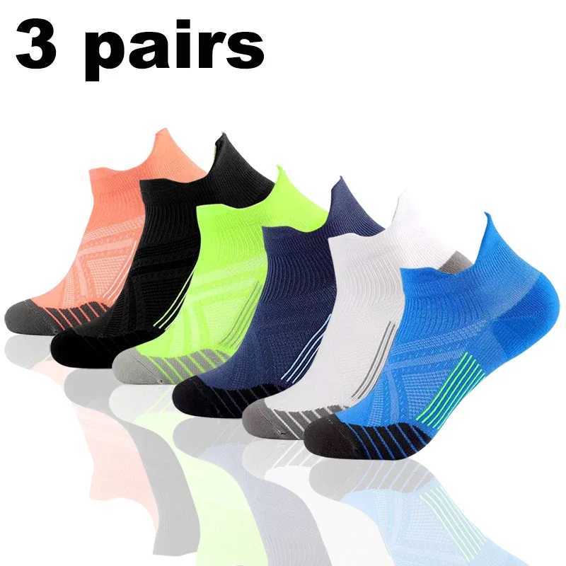 1/3/5 pairs of mens and womens sports socks compression running protection ankle protection high elasticity boat ankle socks W250414