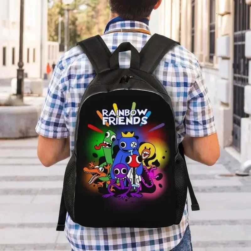 Custom Rainbows Friends Hug It Out Travel Backpack Men Women School Computer Bookbag Video Game College Student Daypack BagsW251113