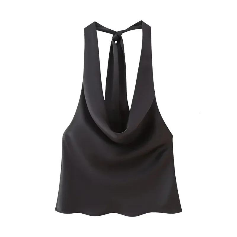 2023 American style elegant womens tank top with ribbon details European and fashion trend 250414Z