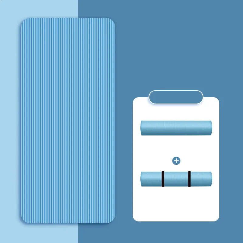 10MM Thick NBR Yoga Mats Anti-slip Sport Fitness Mat For Exercise Yoga And Pilates Gymnastics Mat Fitness Equipment 250410