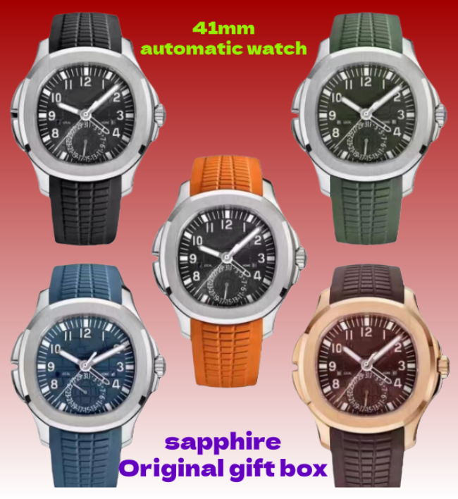 AAA Top Men's Luxury Mechanical Watch Rubber Strap Classic Watch Waterproof Luminous Sapphire Glass