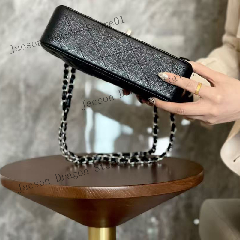 Women Designer Handbag Luxury Crossbody Bag Caviar Diamond Lattice Shoulder Bag Lady CF Chain Bag Clutch Wallet Purse Real Leather Classical Flap Evening Bag Tote
