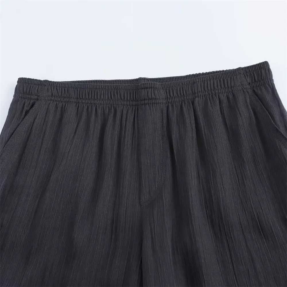 Taop Za Autumn New Womens Fashion Casual V-neck Long Lace Loose Coat Pajama Style Wide Leg Pants SetXJ250414