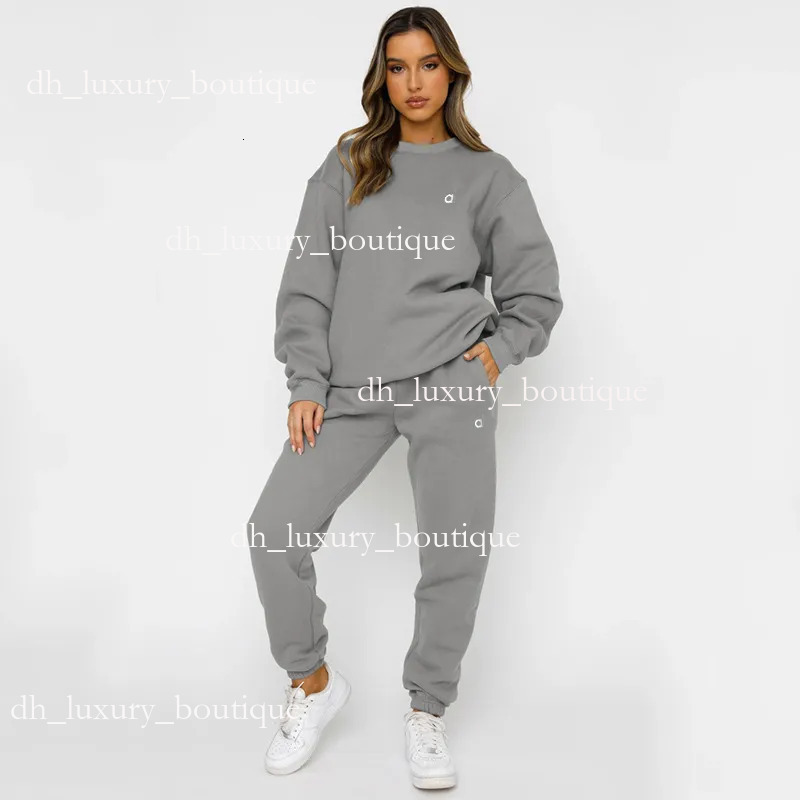 Aolsets Sweatshirt Aol Two Piece Set Women Sporty Fiess Tracksuit Letters Print Sleeve Bandage Tops And Skinny Long Sweat Pants Matching Sets Club Outfit 6ec