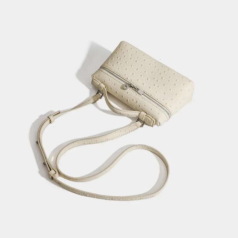 Genuine Leather Handbag New Style Gigi Same As Keli Square Box Makeup Lightweight French Single Shoulder Bag