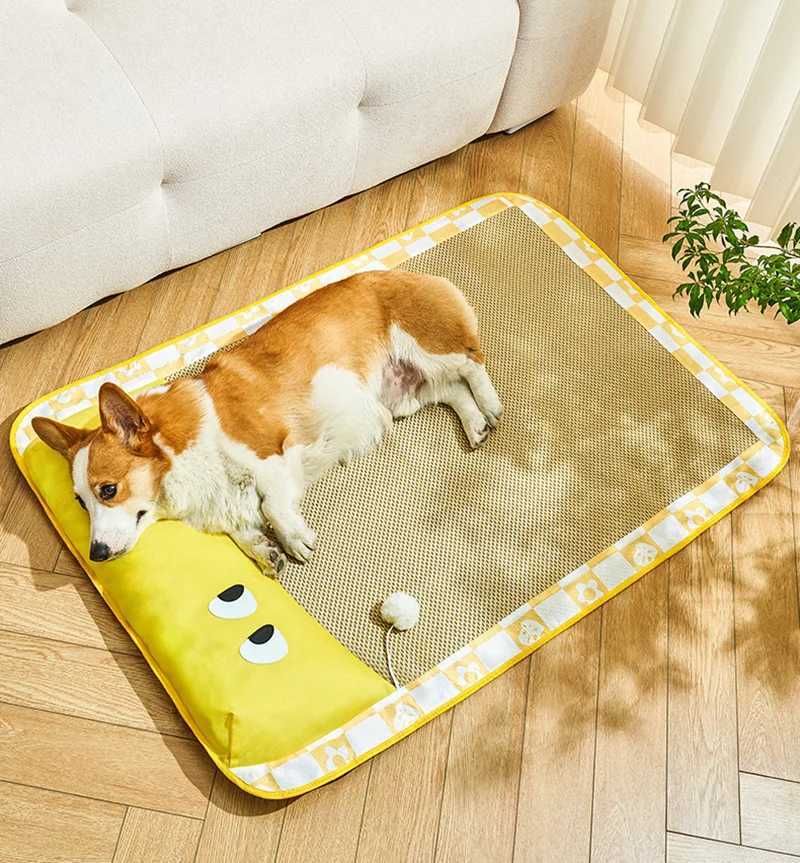 Cool pet mattress in summer - breathable gel infused sleep pad suitable for dogs and cats with antiskid base pet sleep ice Pa X250412