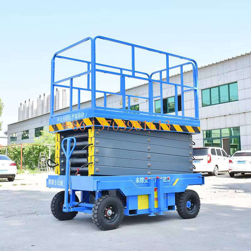 China Lift Platform with Safety Warning Self Propelled Scissor Lift Equipment for Sale