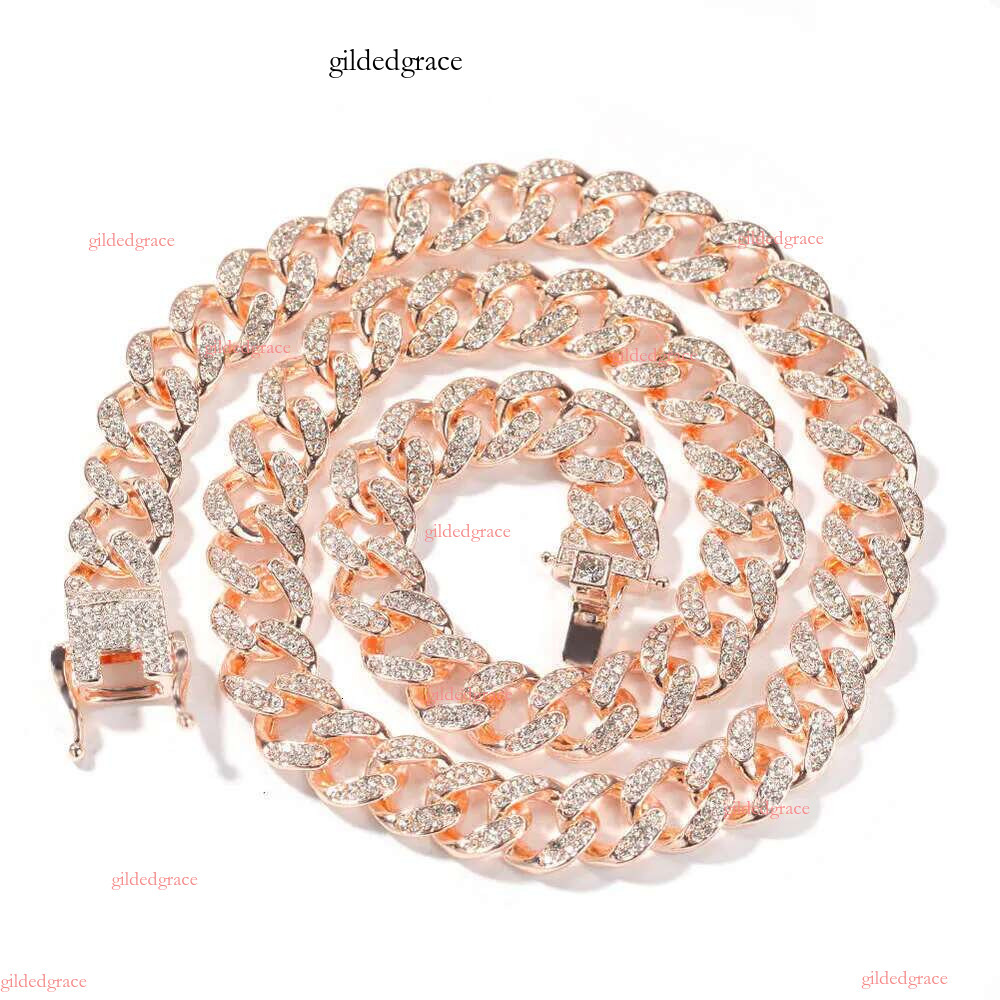 Designer Bracelet Jewelry Chain Pass The Tester 6mm~22mm Wide Gold Sterg Sier D Color VVS Moissanite Dia Cuban k Curb Necklace