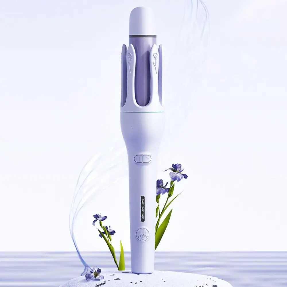 Portable Design 2-in-1 Waver Hair Curling Iron 32mm Barrel Size Anti-Tangle Technology Automatic Rotating Hair CurlerT251114