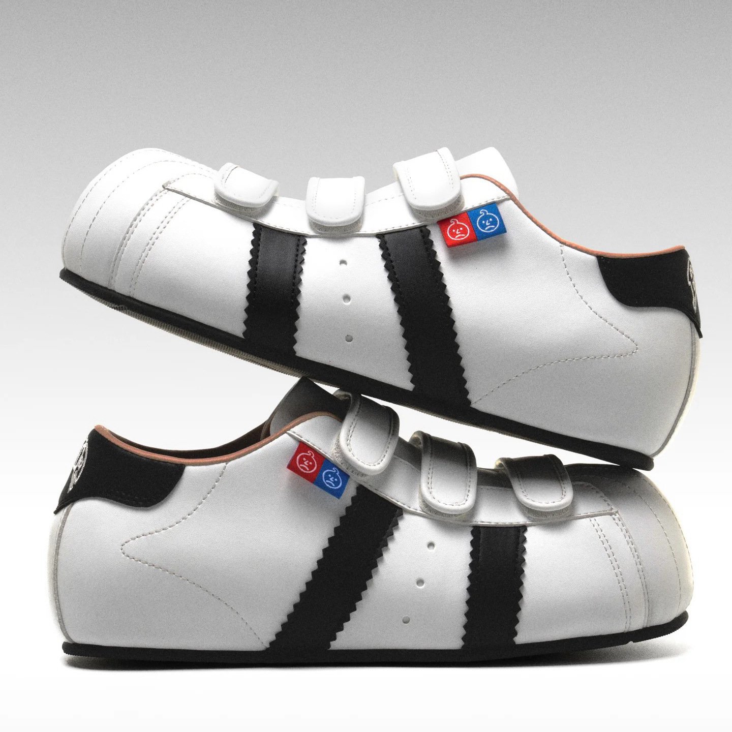 BBIMP Cartoon Casual Sneakers for Men New Velcro Flat White Shoes Lightweight Breathable Trendy Shoes for Women