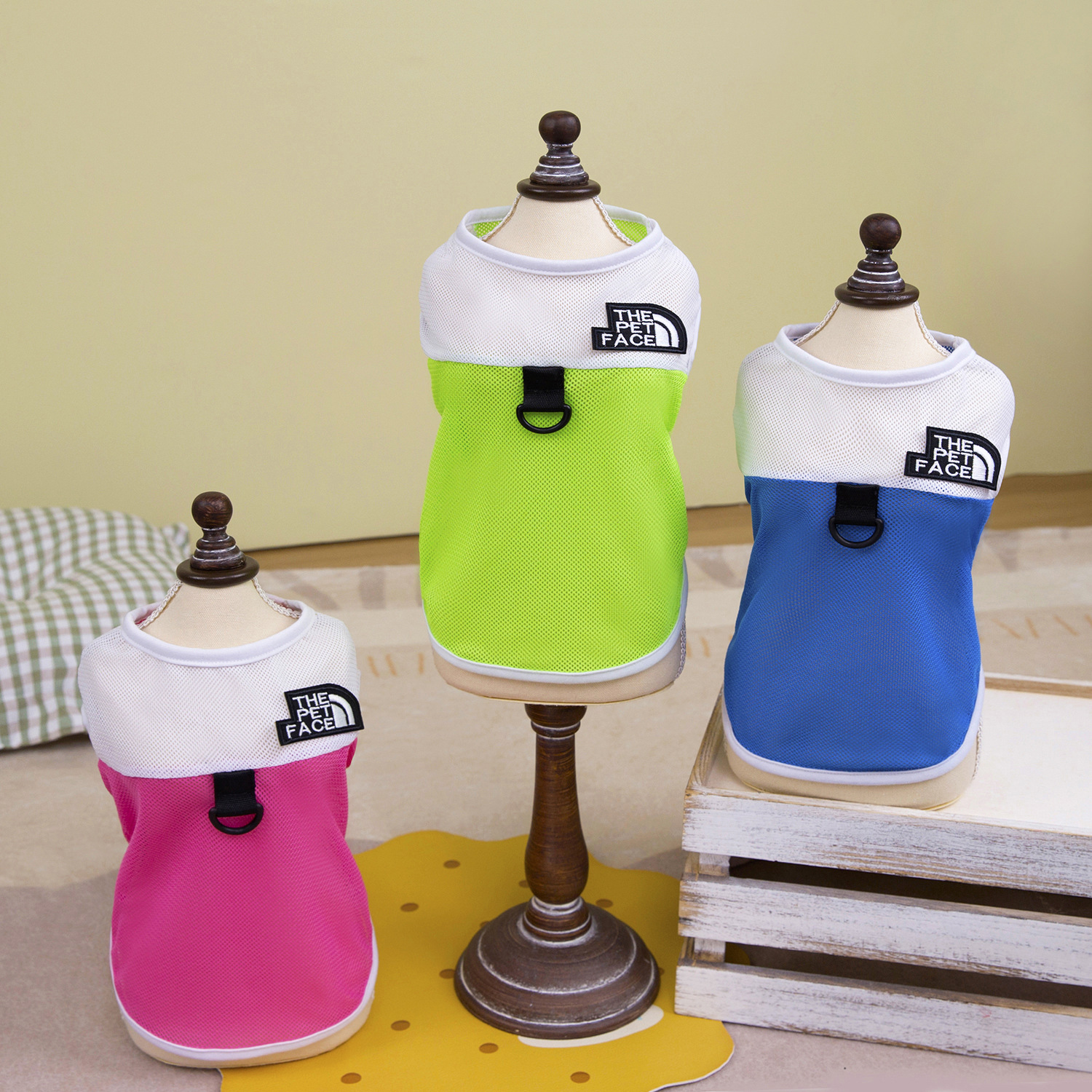 Dog Clothes for Small Dog Mesh Breathable T-Shirt Dog Summer Short Sleeves Puppy Shirts Light Pet Vest Clothes with D-Ring for Small Medium Dogs XL A7