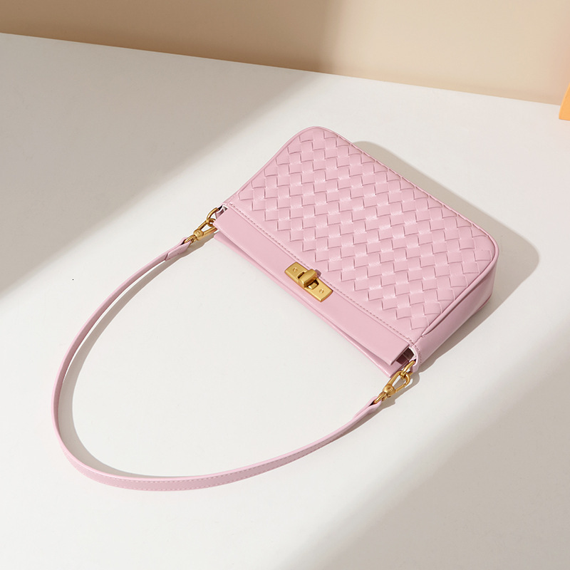 Small Square Bag Women's Fashion PU Leather Woven Bag Designer Crossbody Shoulder Bag