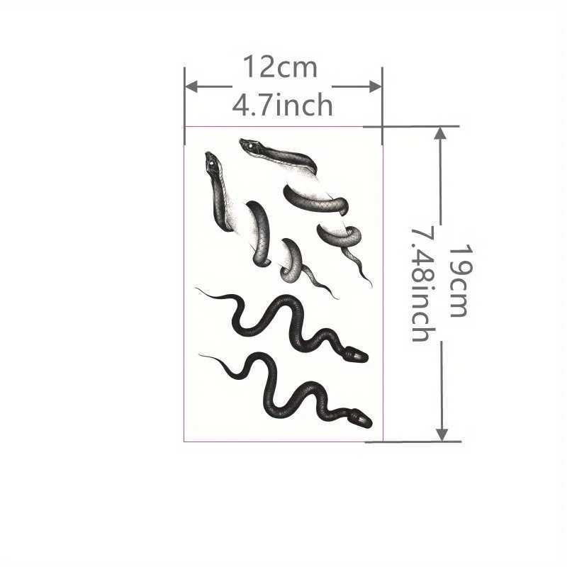1 Snake Claw Tattoo Sticker Waterproof Durable Temporary TattooXJ25414
