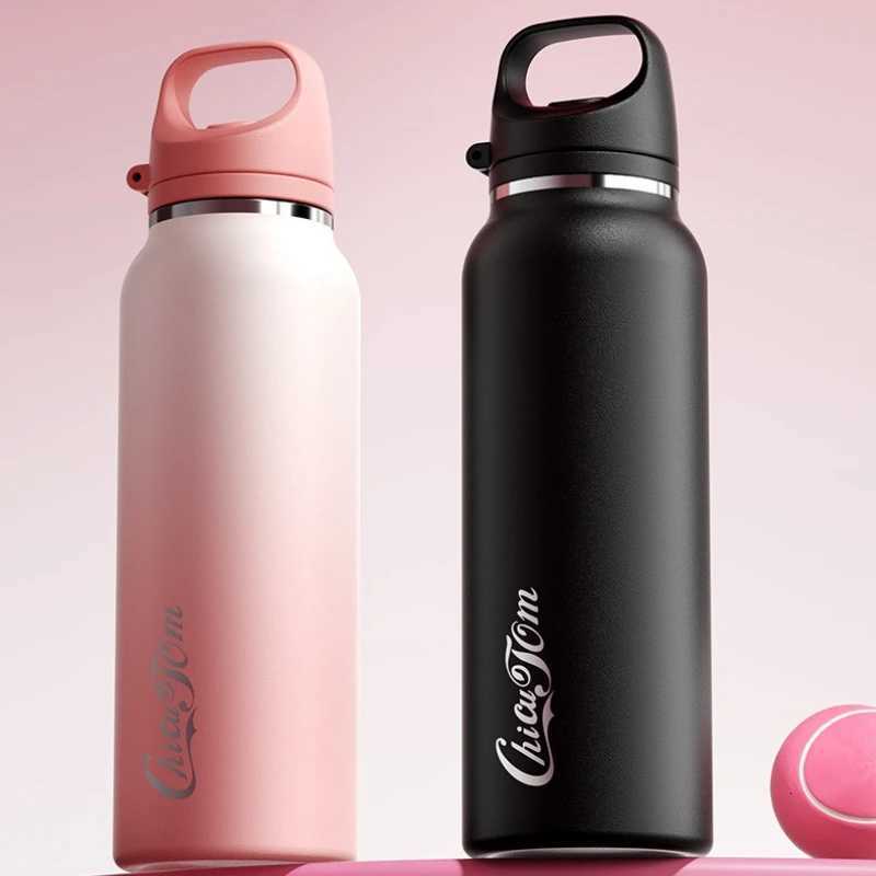 Portable Stainless Steel Water Bottle Leakproof Sports Cup for Cycling Hiking Gym Travel Outdoor Use Christmas Halloween Gift C251114