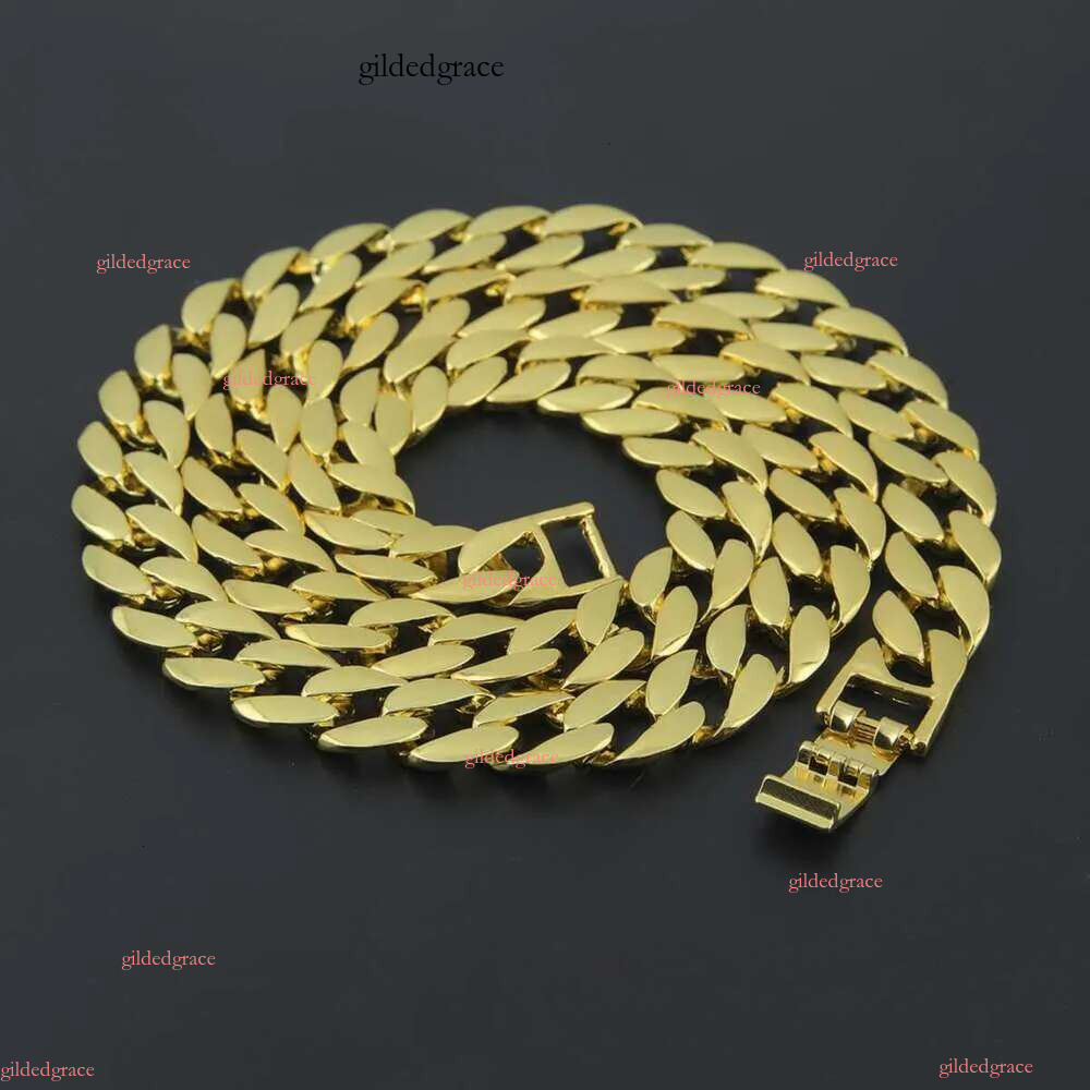 necklace moissanite chain 10mm 22inches Mens Real Hip Hop Chains Vvs Moissanite Dia Prong Set 12k Gold Cuban k Chain necklaces