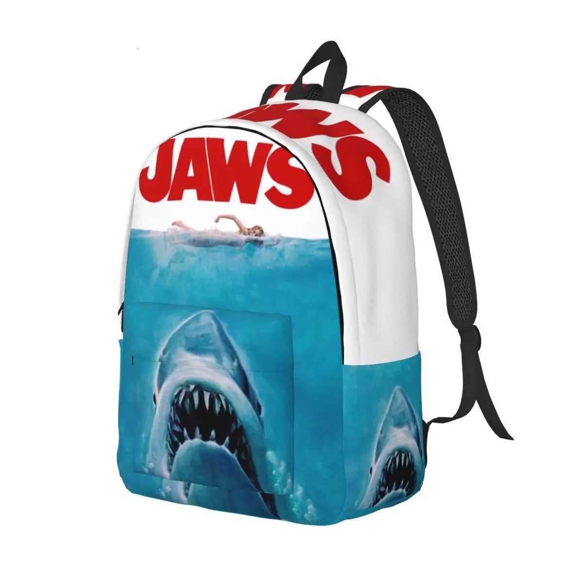 Jaws Original Movie Cool Backpack Outdoor Student Business Retro Daypack for Men Women Laptop Computer Canvas BagsW251113