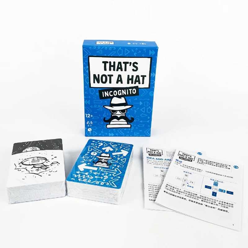 Unique Thats Not a Hat Happy Party Game SetTop Board Game with Basic Extended Card Game English Tabletop Game for 3-8 Players C251114
