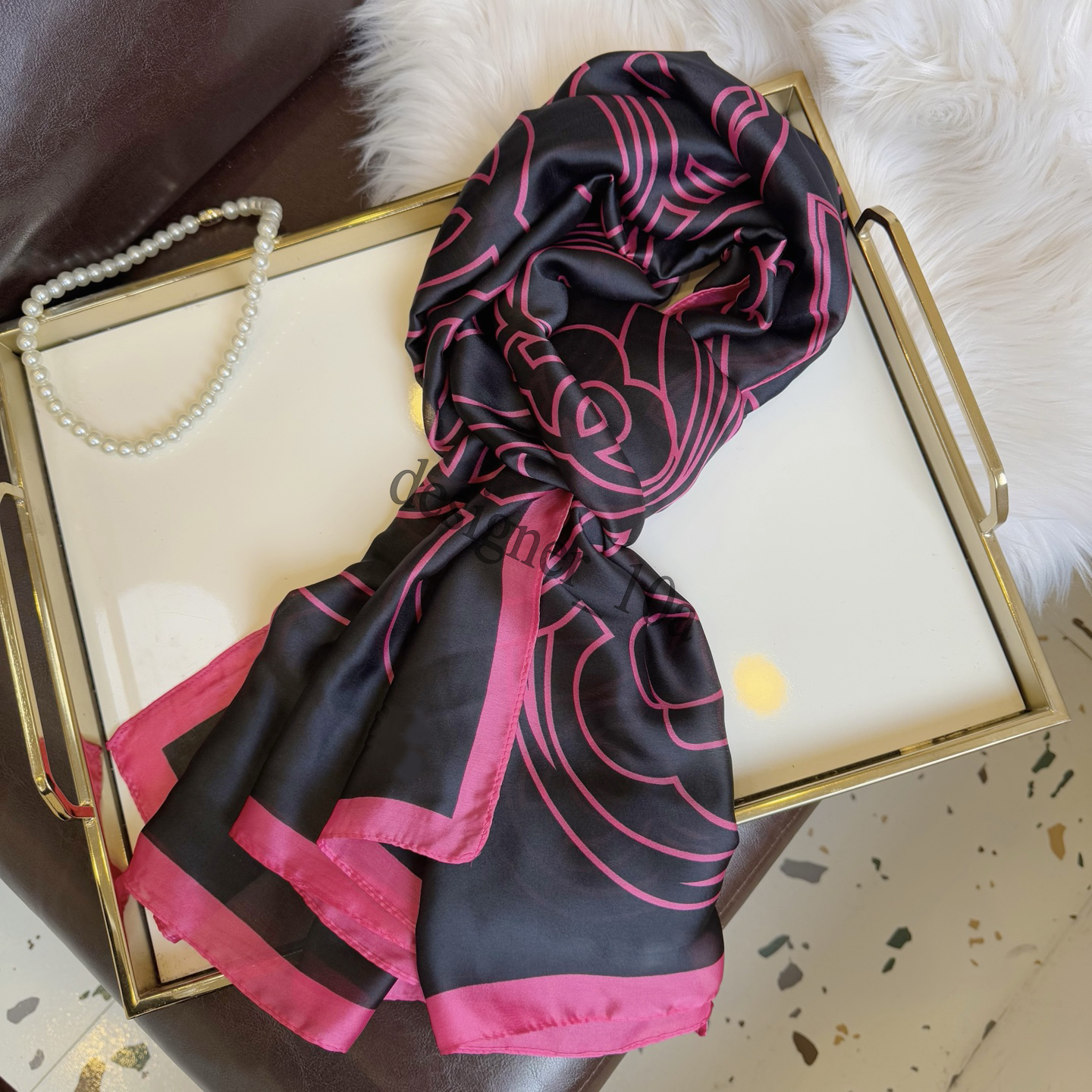 Fashion CC Scarf Silk Scarves Luxury Summer Flower Print beach Towel Scarf Pashmina For Women Designers Women Sunscreen Thin Gauze Scarf Long Shawl Wrap 180x90CM