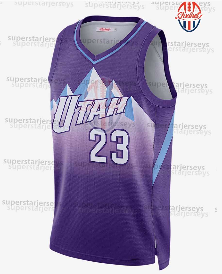 Ace Bailey 2025-26 City Basketball Jersey Walter Clayton Jr. Clarkson Keyonte George Markkanen Mykhailiuk Sexton Taylor Hendricks Love John Tonje