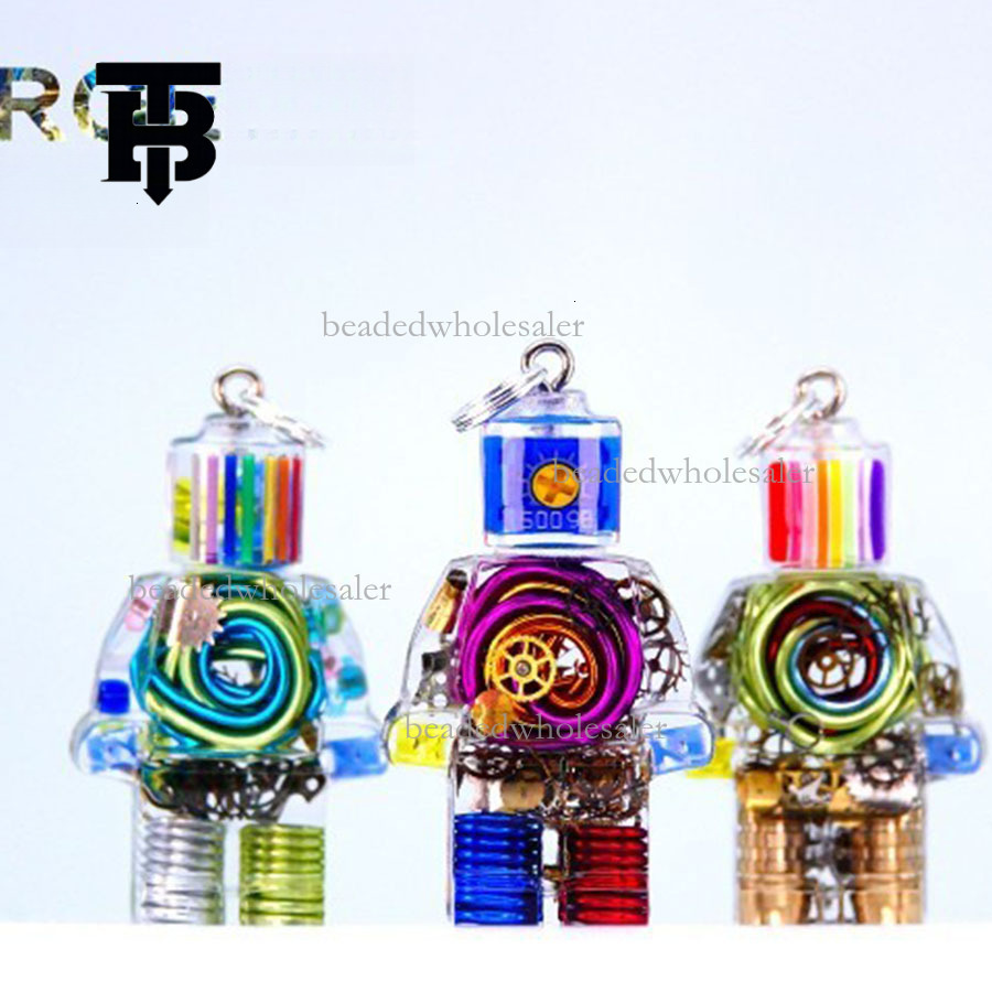 TB BHULAMTE Designer Original Fashion Necklace Y2K New Cyberpunk Style Necklace Colorful Neon Robot Pendant Luxury Jewelry Keychain
