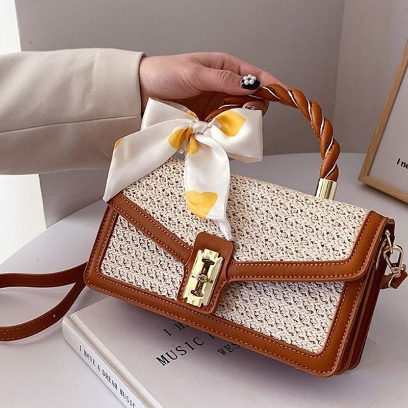 Bags Braided Chain Underarm New Versatile Shoulder Messenger Fashionable Niche Design High End Women's Bag