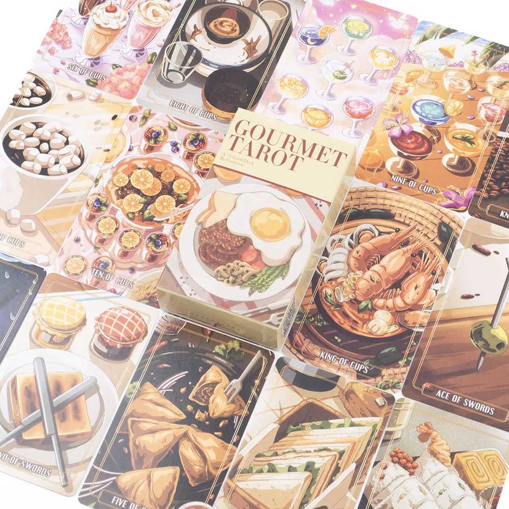 1036Cm Gourmet Tarot Deck 78Pcs Divination Fate Tarot Oracle Cards Party Entertainment Board Game Cards C251114
