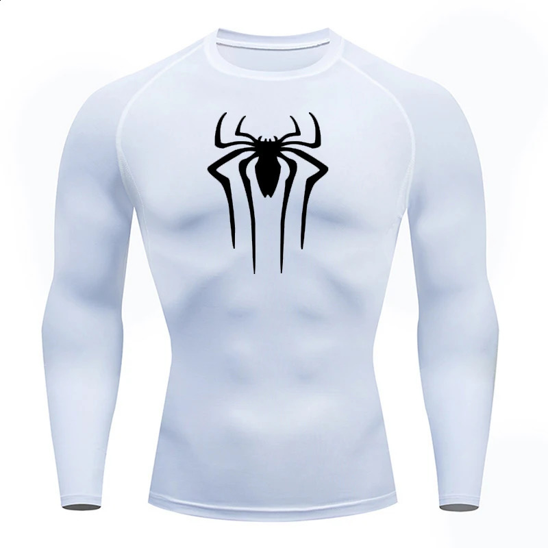 Sun Protection Sports Second Skin Running T-shirt Mens Fitness Rashgarda MMA Long Sleeves Compression Shirt Workout Clothing 250411