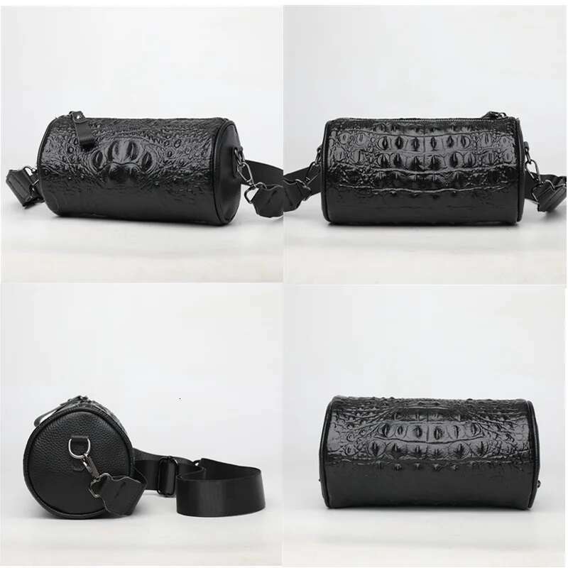 Crocodile Cow Handbag For Women 2022 New Weave Wide Straps Female Shoulder Crossbody Bag Genuine Leather Ladies Tote Sac