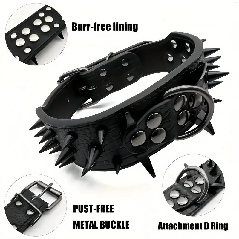 Update Dog Collar Nail Medium Large Bulldog Bully Anti-Bite Pet Products