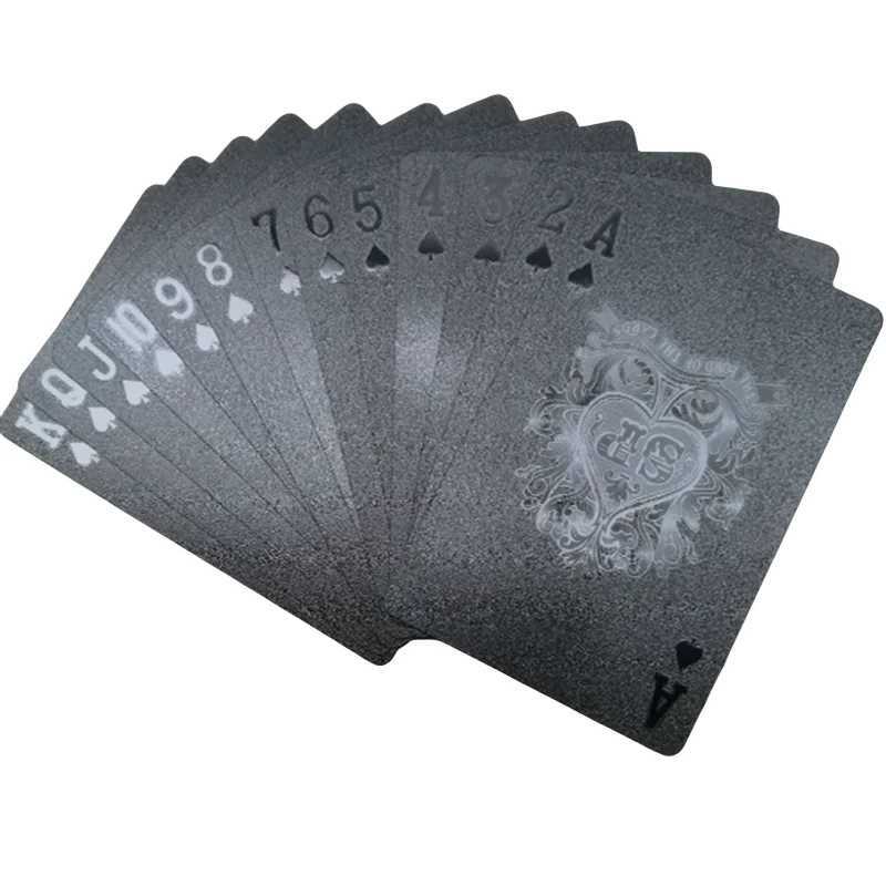 Black Game Set Gold Foil Set Plastic Magic Card Waterproof Card Magic C251114