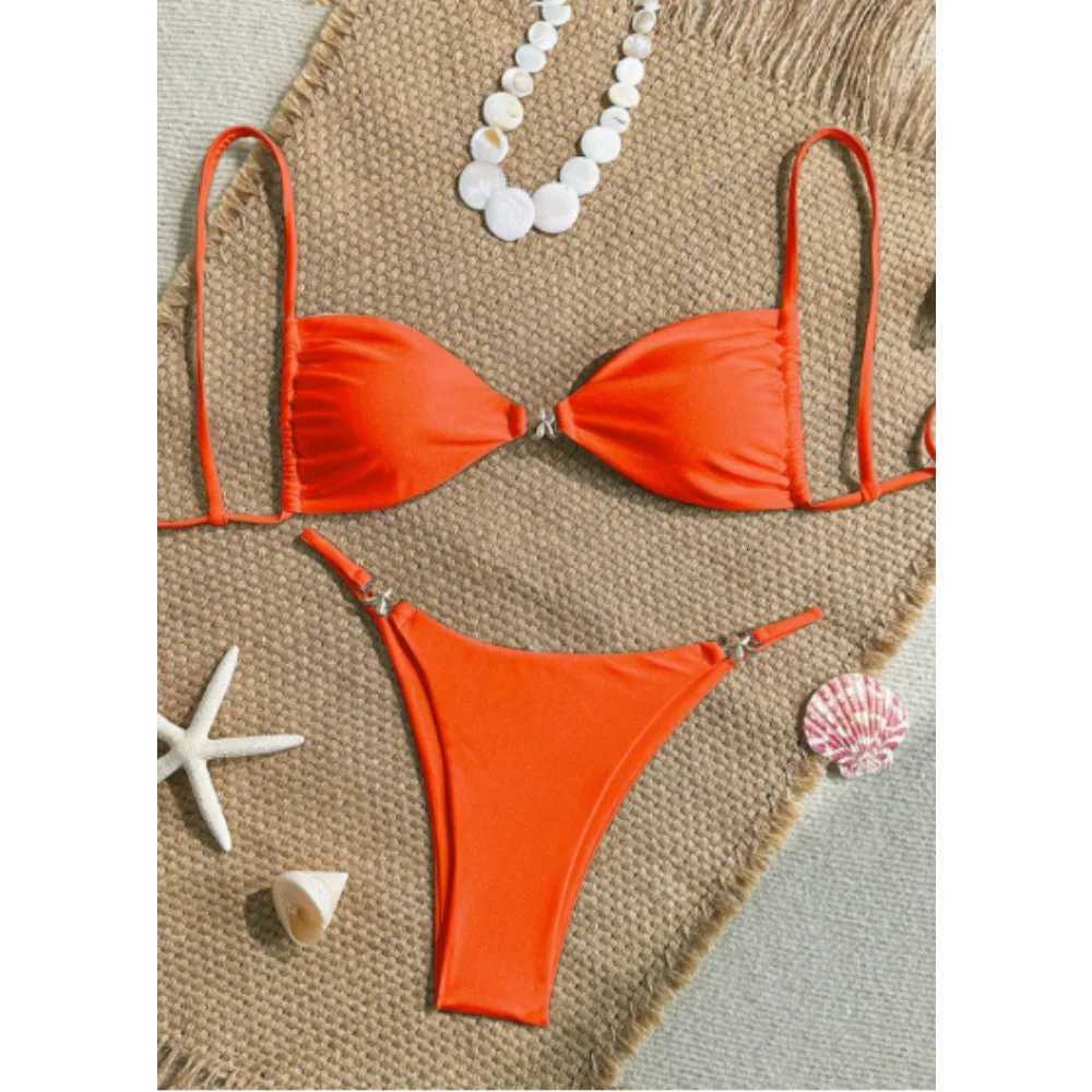 New strap tether bikini womens beach spa swimsuitW251113