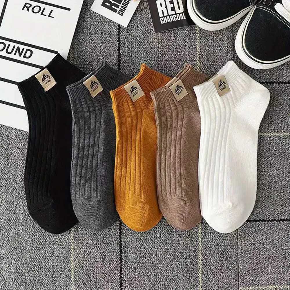 5/10/20/30 Double unisex simple mens boat socks fashionable casual sportswear W250414