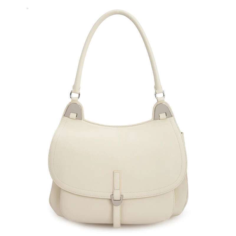 European And American Fashion Top Layer Cowhide Saddle Bag, New High-End Feeg, Famous Designer Leather Shoulder Crossbody Bag