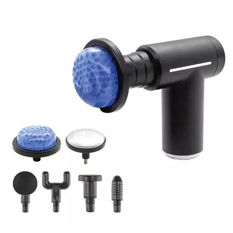 Professional Level Muscle Massage Gun Relaxation Intelligent Exercise Fitness Massager Cold And Compress Fascia Gun 6 Heads 250414