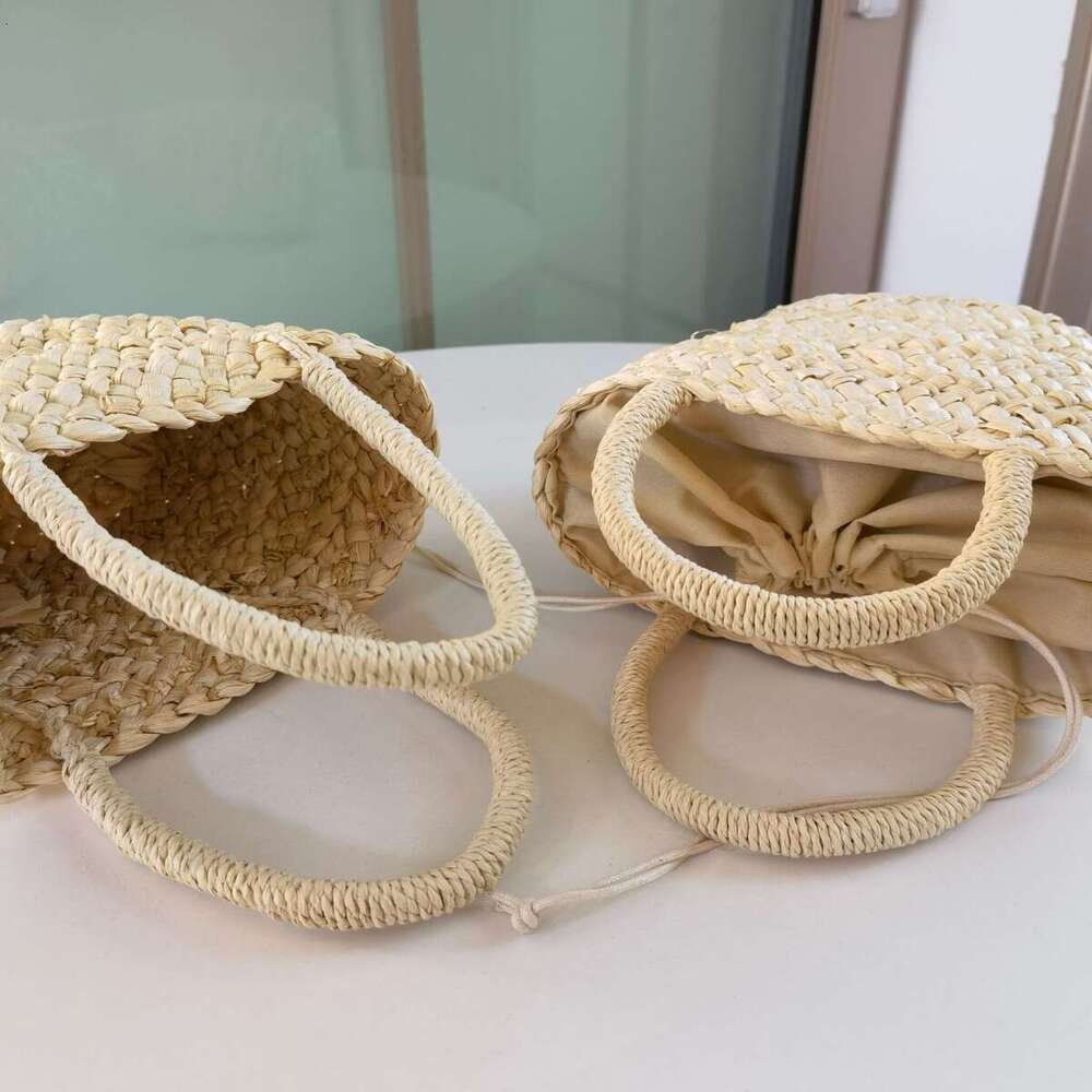 Handmade Beach Bag Fashionable And Casual Straw High-Quality Corn Skin Woven Handbag, Beach Bag, Children's Small Bag Kq2
