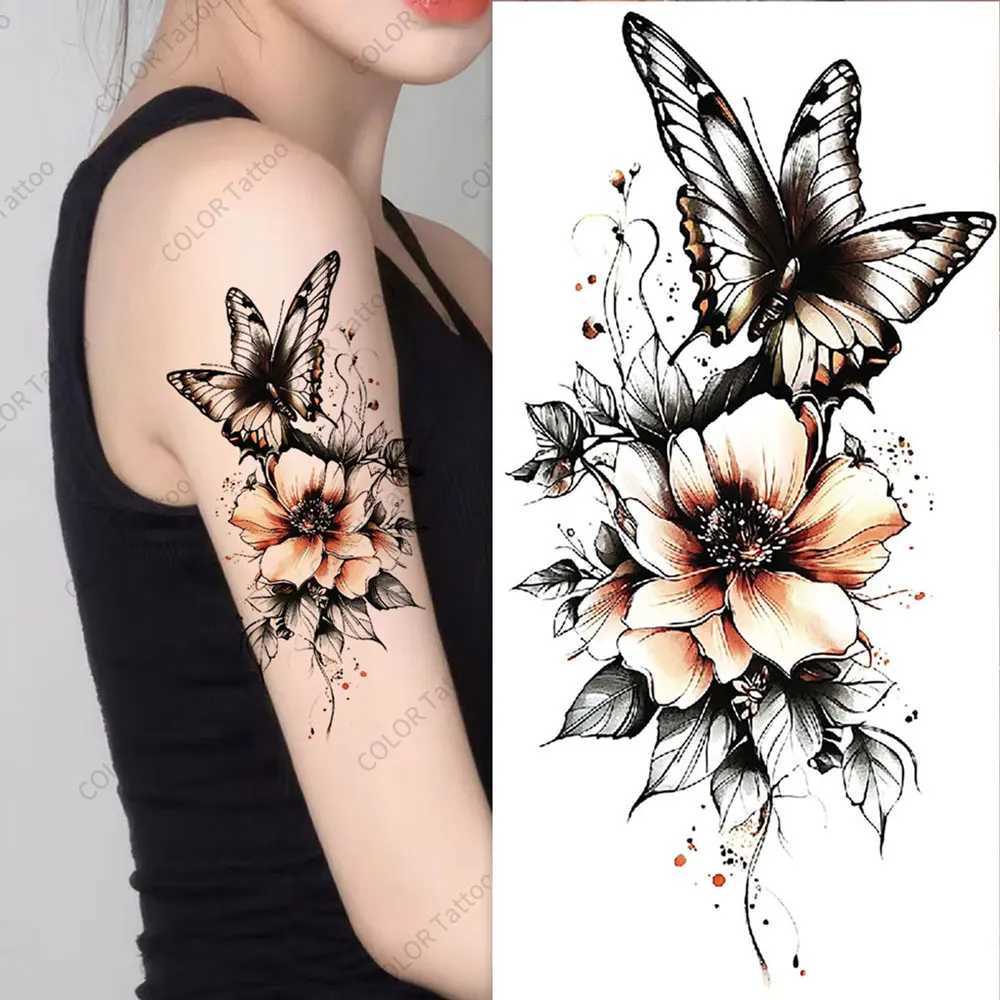 Realistic butterfly tattoo stickers for womens arms bodies decorations waterproofing temporary tattoos and disposable fake tattoosXJ25414