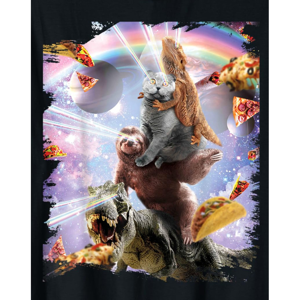 T shirt for Mens Laser Eyes Space Bearded Dragon Cat Sloth Dinosaur Graphic Tee Casual Tops Clothes Short sleeve