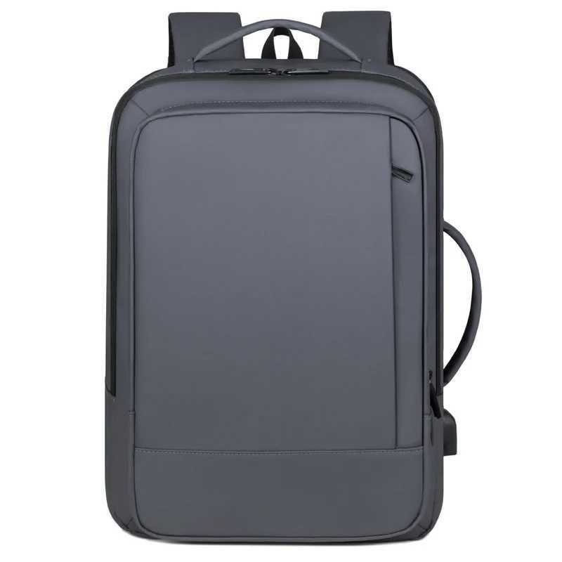 Rilibegan Mens Travel Backpack Expansion Oxford Large Capacity USB Charging Business Mens Backpack Computer Mens Backpack Z250414