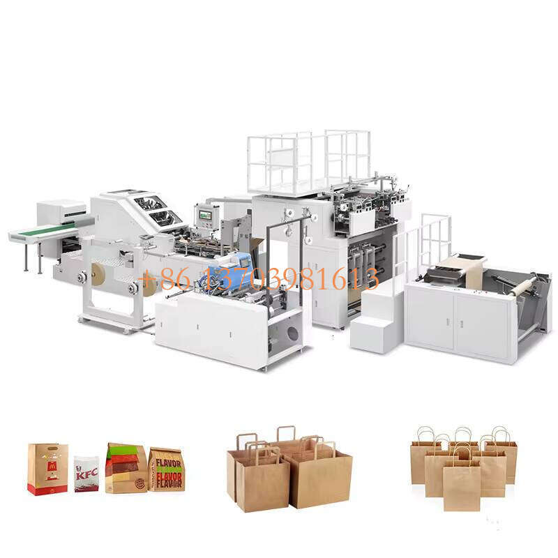 Fully Automatic Machine for Making Kraft Craft Square Bottom Carry Paper Bags