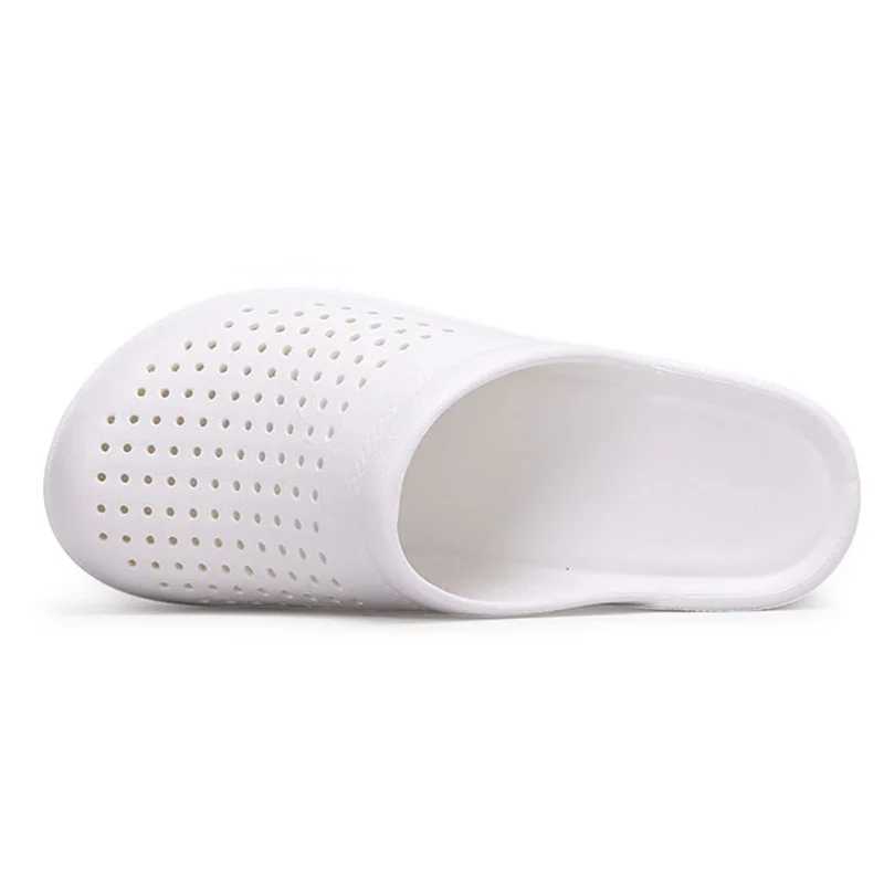 2025 Eva Soft Bottom Doctor Nurse Slider Womens Lightweight Hollow Platform Slider Womens Solid Anti Slip Beach Flip Cover W250414