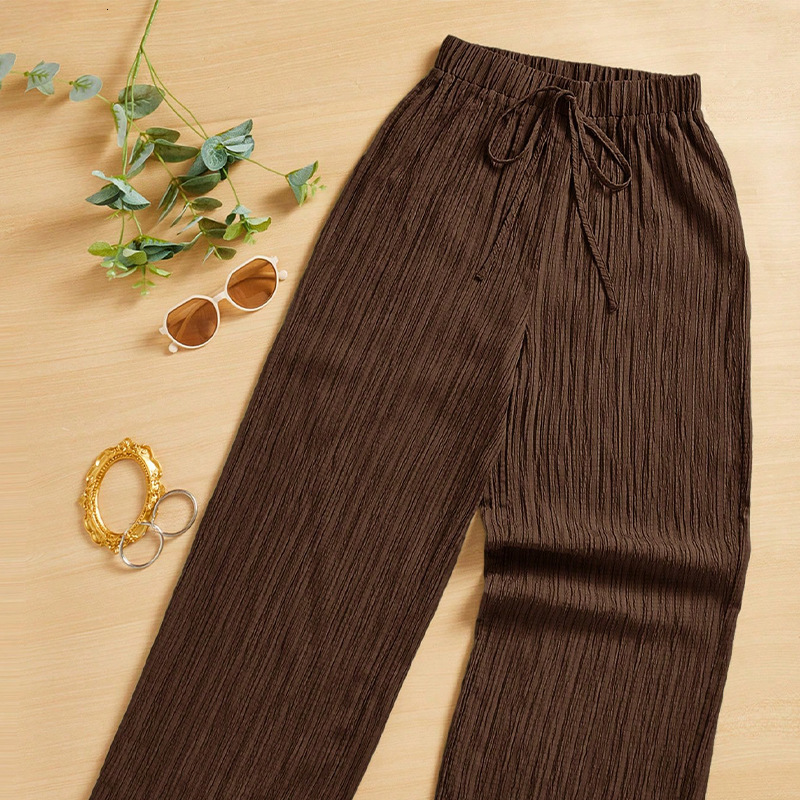 Wind casual pants 2025 new style temperament versatile wide leg straight leg pants womens pants