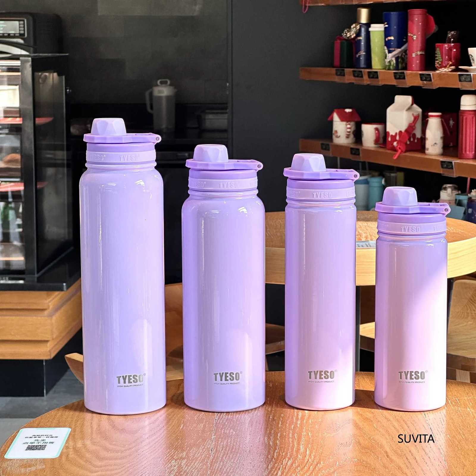 Tyeso Thermos Water Bottle Stainless Steel Portable Sport Vacuum Flask Keeps Cold and Heat Thermal Mug Car Insulated Tumbler Cup C251114