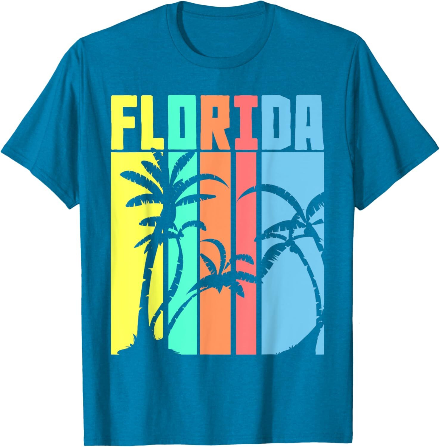 T shirt for Mens Retro Florida Graphic Tee Casual Tops Clothes Short sleeve Fashionable and minimalist