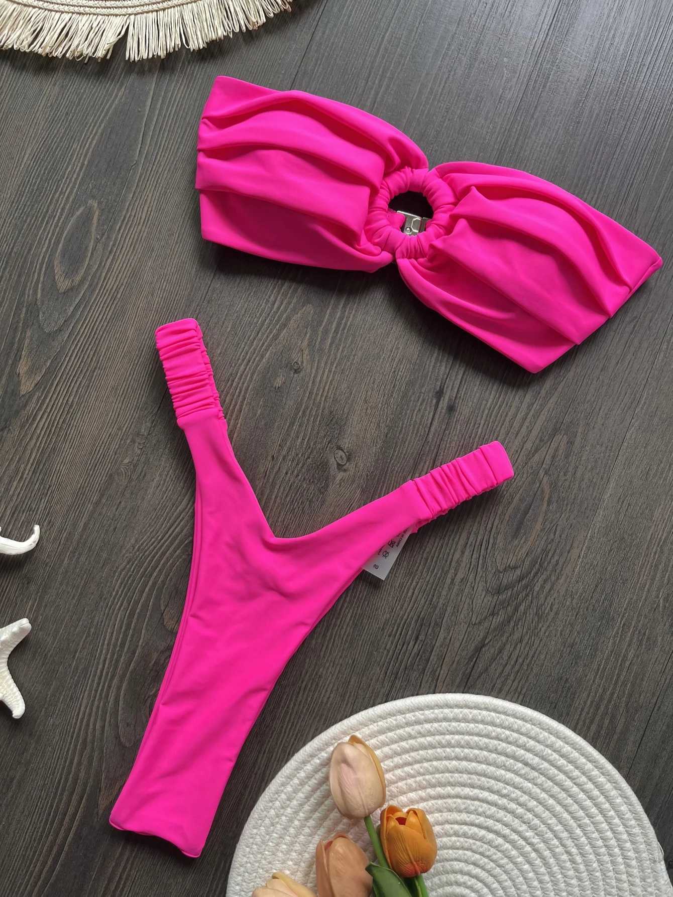 Micro Bikini Push Up Women Swimsuits 2024 Sexy Female Swimwear Brazilian Bikini Set Thong Biquini Swimming Suits BeachwearW251113