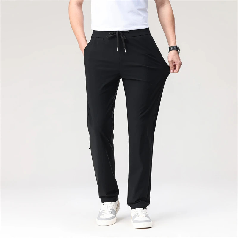 Mens elastic breathable casual pants with waist comfortable and suitable for gym daily wear 250414Z