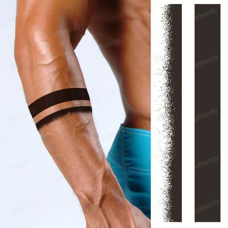 Herbal Juice Ink Long lasting Tattoo Stickers Cuff Sleeve Arm Temporary Tattoo Waterproof Semi permanent Body Art AdultXJ25414