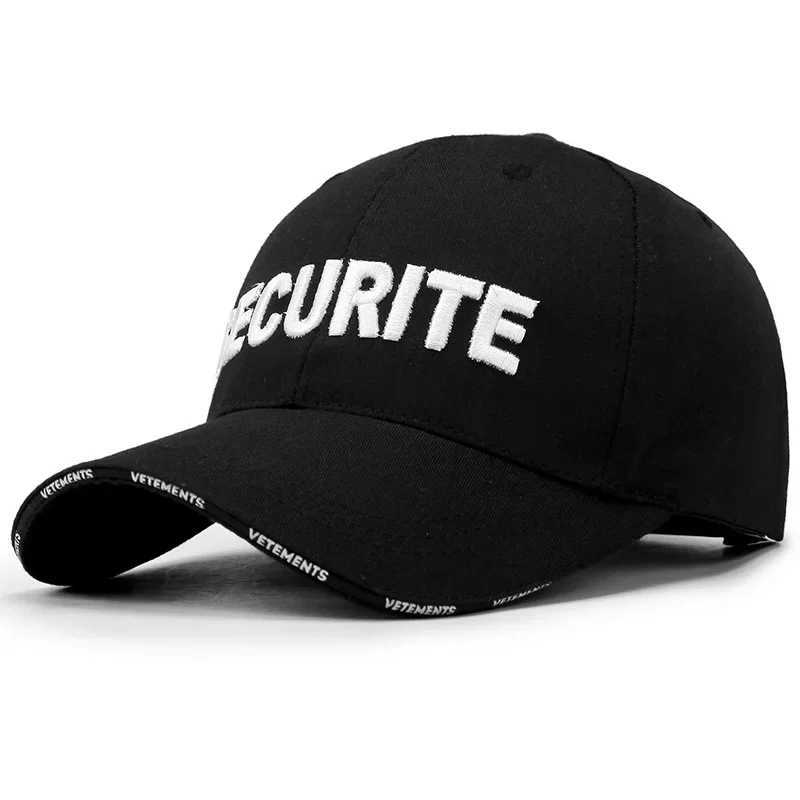 Safety baseball cap safety embroidery mens black baseball cap uniform cool cap mens safety helmet W250414